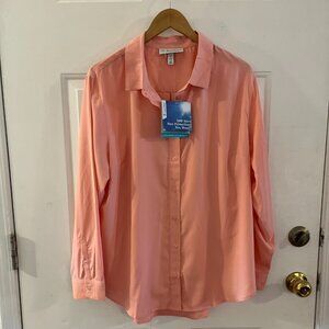 Coolibar Woman's Pink Plus-Size UPF 50 Outdoor Rhodes Shirt Sz XXL